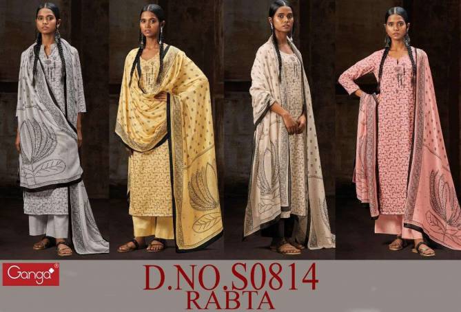 Rabta S0814 By Ganga Cotton Salwar Suits Catalog